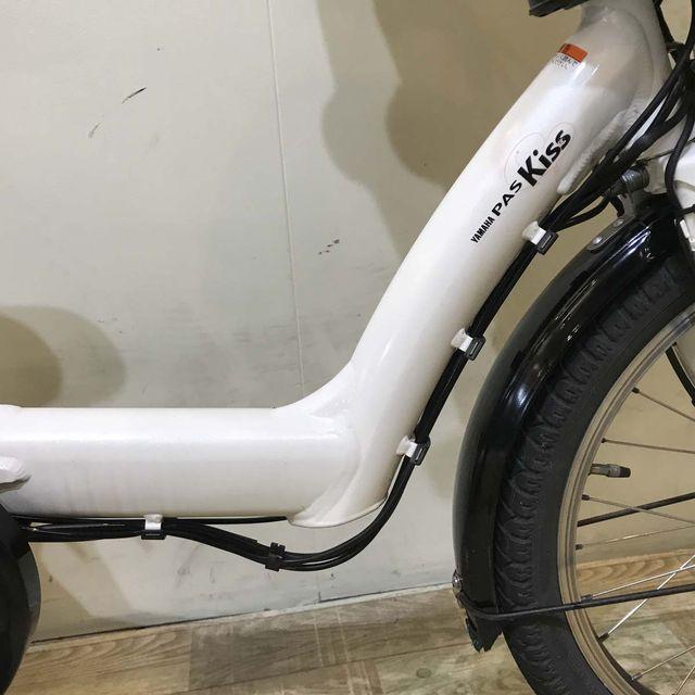 電動自転車 中古 子供乗せ ヤマハ PAS Kiss mini パス キッス ミニ ホワイト 20インチ KD510 電動アシスト自転車 神戸 | YAMAHA | 04