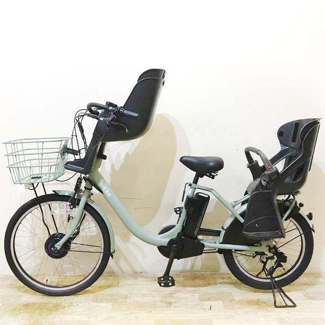 電動自転車 中古 子供乗せ ブリヂストン bikke MOB dd ビッケ モブ dd グリーン 前24×後20インチ KE015 電動アシスト自転車 神戸 | BRIDGESTONE | 17