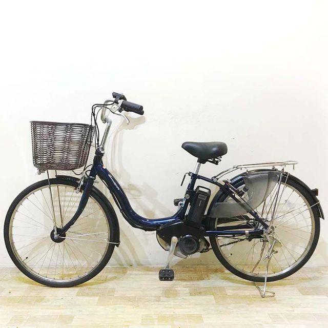 電動自転車 26インチ ヤマハ パス ナチュラ エル 新基準 中古 大容量8.7Ah グリップ サドル新品  紺 電動自転車 ヤマハ パスナチュラ 新型 26インチ 8.7ah パワフル 茶色の