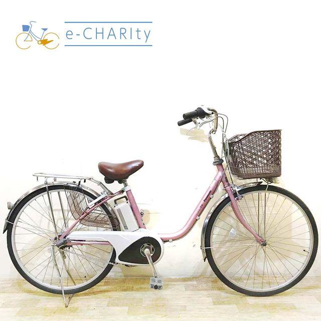 電動自転車 中古 ママチャリ パナソニック ビビ TX ピンク 26インチ KE041 電動アシスト自転車 神戸 | Panasonic
