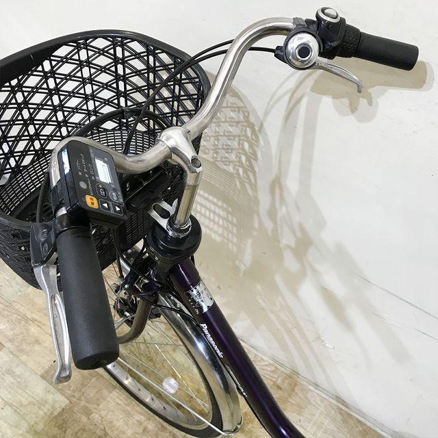 電動自転車 中古 ママチャリ パナソニック ビビ DX パープル 26インチ KE132 電動アシスト自転車 神戸 | Panasonic | 09