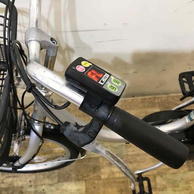 電動自転車 中古 小径車 ブリヂストン アシスタ プレミア 20 シルバー 20インチ KF015 電動アシスト自転車 神戸の画像