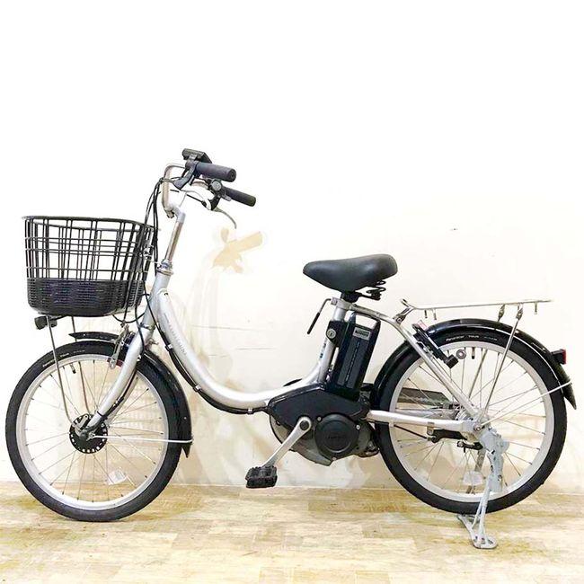 電動自転車 中古 小径車 ブリヂストン アシスタ プレミア 20 シルバー 20インチ KF015 電動アシスト自転車 神戸の画像