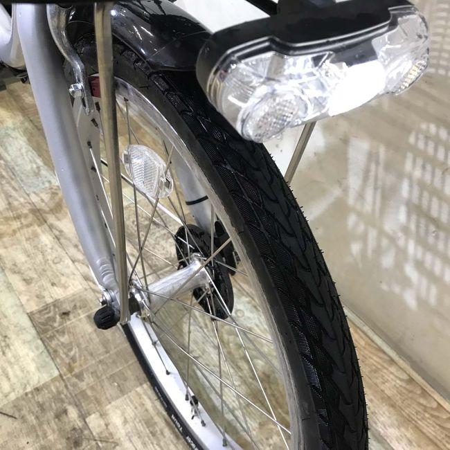 電動自転車 中古 小径車 ブリヂストン アシスタ プレミア 20 シルバー 20インチ KF015 電動アシスト自転車 神戸の画像