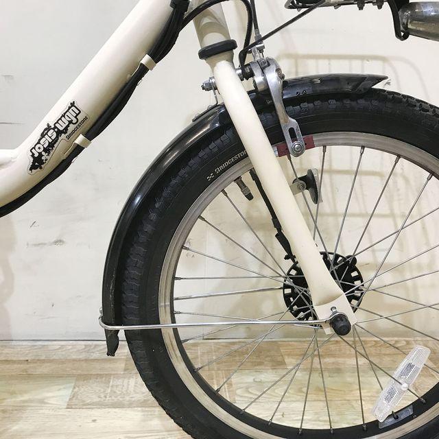 電動自転車 中古 小径車 ブリヂストン ジョシスワゴン アイボリーホワイト 前20×後18インチ KF030 電動アシスト自転車 神戸 | BRIDGESTONE | 14