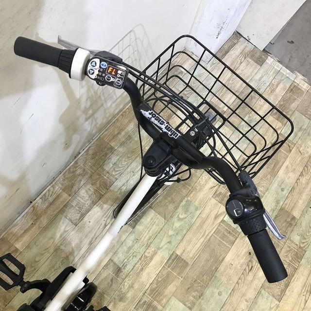 電動自転車 中古 小径車 ブリヂストン ジョシスワゴン アイボリーホワイト 前20×後18インチ KF030 電動アシスト自転車 神戸 | BRIDGESTONE | 03