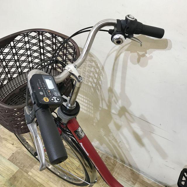 電動自転車 中古 ママチャリ パナソニック ビビ DX レッド 26インチ KF031 電動アシスト自転車 神戸 | Panasonic | 09