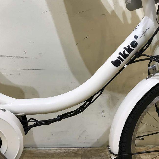 電動自転車 中古 子供乗せ ブリヂストン bikke 2 e ビッケ ツー イー ホワイト20インチ KF053 電動アシスト自転車 神戸 | BRIDGESTONE | 04