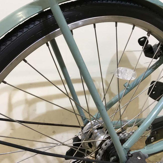 電動自転車 中古 ママチャリ ヤマハ PAS アミ グリーン 26インチ KG057 電動アシスト自転車 神戸の画像