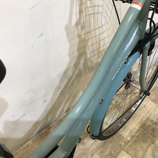 電動自転車 中古 ママチャリ ヤマハ PAS アミ グリーン 26インチ KG057 電動アシスト自転車 神戸の画像