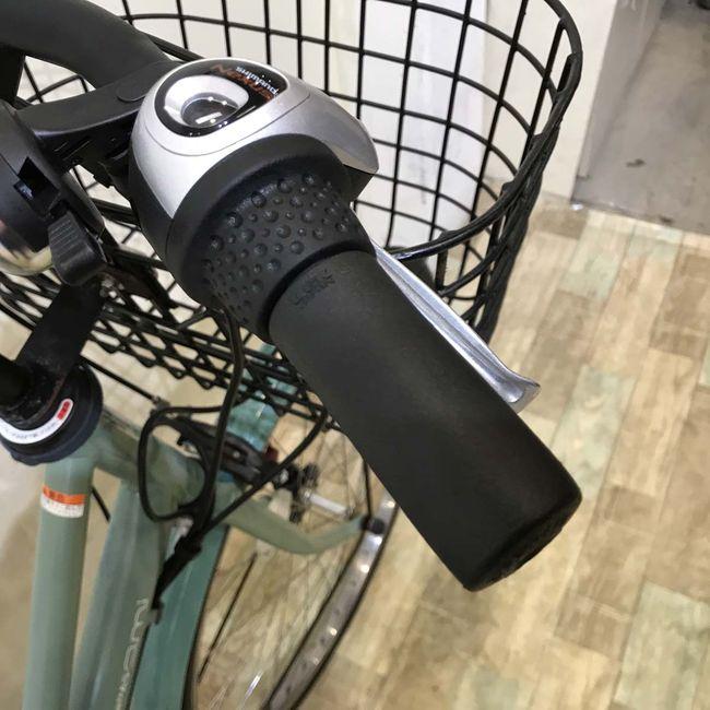 電動自転車 中古 ママチャリ ヤマハ PAS アミ グリーン 26インチ KG057 電動アシスト自転車 神戸の画像