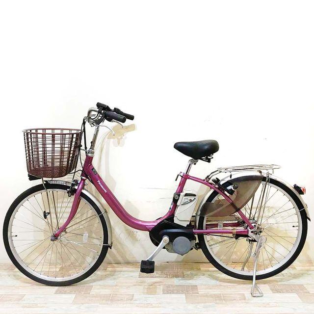 電動自転車 中古 ママチャリ パナソニック ビビ ライトU ピンク 24インチ KG121 電動アシスト自転車 神戸 | Panasonic | 14