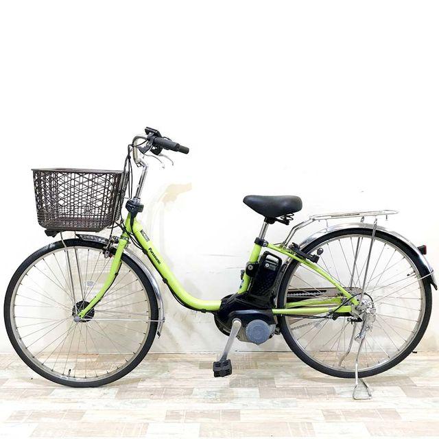 中古電動自転車 パナソニックビビDX 26インチライムグリーン 横浜 №3739 Panasonic（パナソニック） 電動自転車 中古 ママチャリ ビビDX