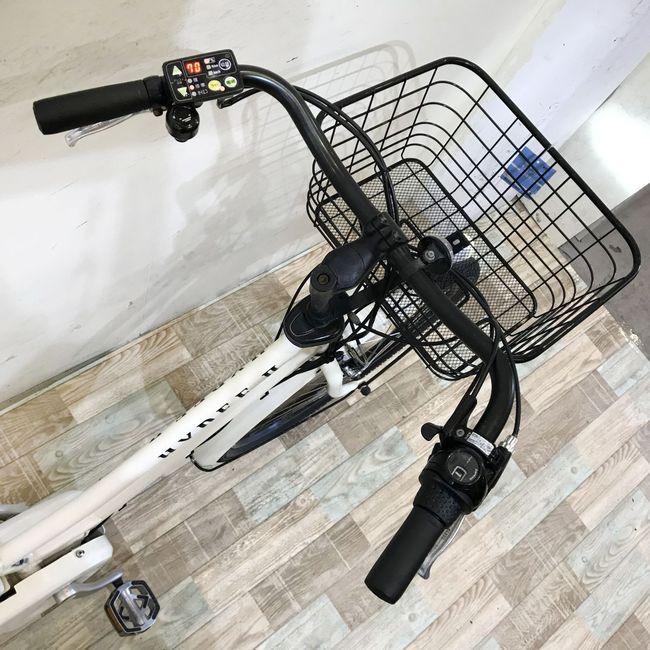 電動自転車 中古 ママチャリ  ブリヂストン ハイディツー ホワイト 26インチ KH070 電動アシスト自転車 神戸 | BRIDGESTONE | 03