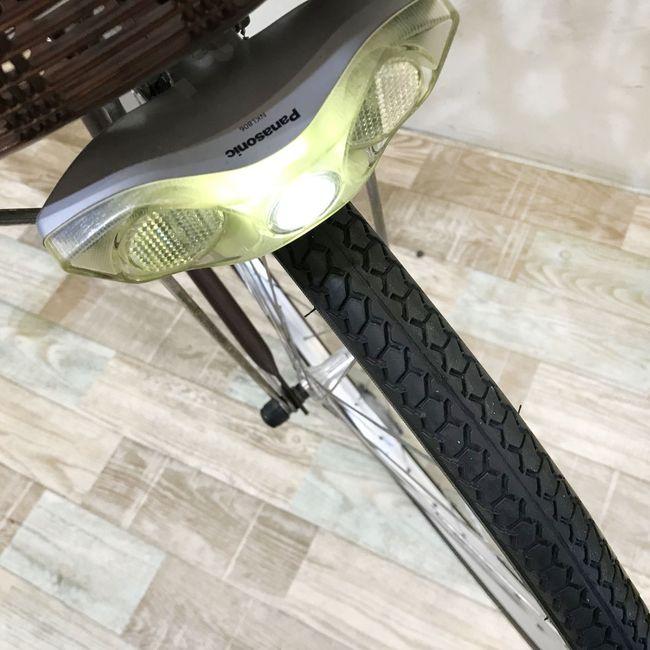 電動自転車 中古 ママチャリ パナソニック ビビ ライトU ブラウン 26インチ KH076 電動アシスト自転車 神戸 | Panasonic | 07