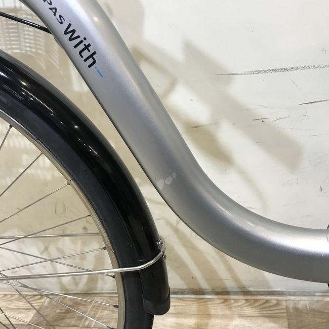 電動自転車 中古 ママチャリ ヤマハ PAS ウィズ シルバー 26インチ KH099 電動アシスト自転車 神戸 | YAMAHA | 13