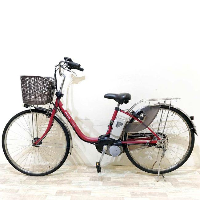 Panasonic（パナソニック） 電動自転車 中古 ママチャリ ビビDX レッド 