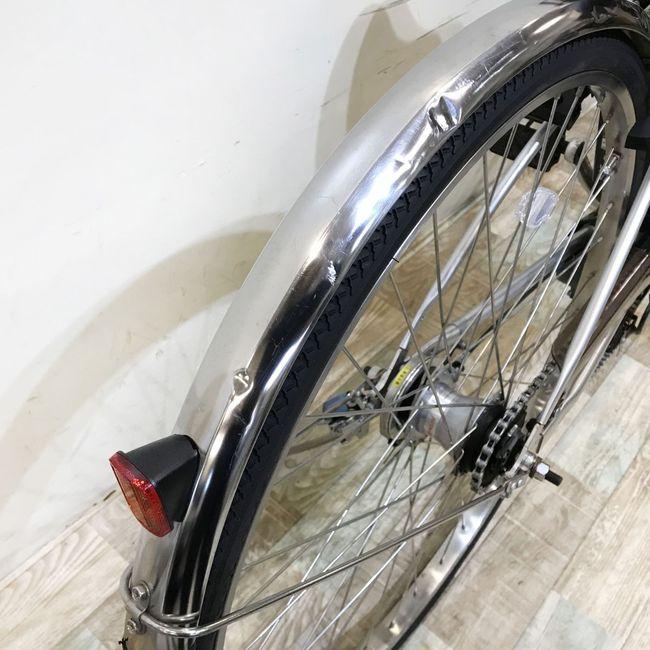 電動自転車 中古 シティ パナソニック ビビDX シティ シルバー 27インチ KI010 電動アシスト自転車 神戸 | Panasonic | 08