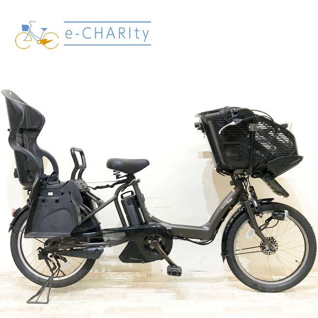 電動自転車 ヤマハ PAS WITH 中古 子供乗せ アシスト 9060201 YAMAHA（ヤマハ） 電動自転車 中古 子供乗せ PAS キッスミニXL カーキ