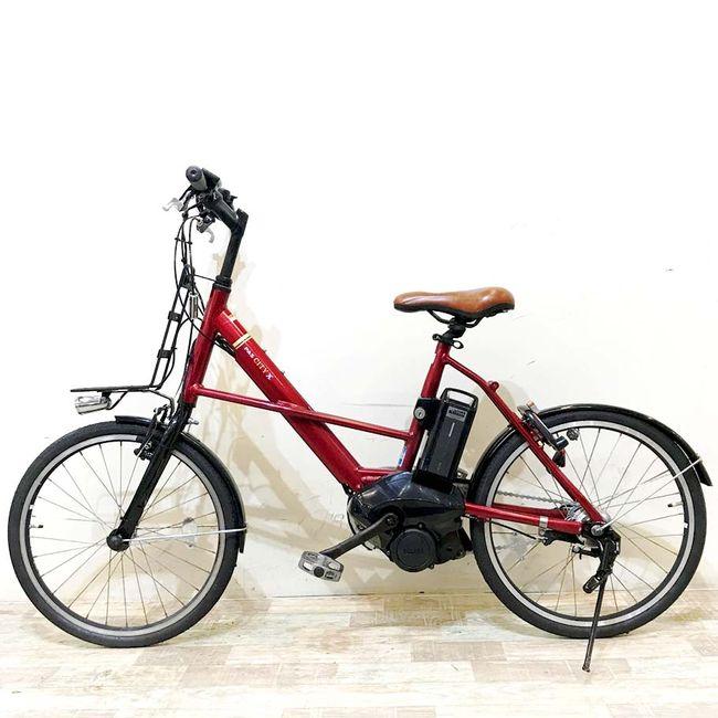 板橋区　引取り限定YAMAHA PAS 電動アシスト自転車 レッド 前カゴ付き YAMAHA（ヤマハ） 電動自転車 中古 小径車 PAS シティX レッド 20