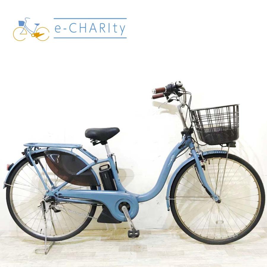電動自転車 中古 ママチャリ ヤマハ PAS ウィズ ブルー 26インチ KI064 電動アシスト自転車 神戸 | YAMAHA