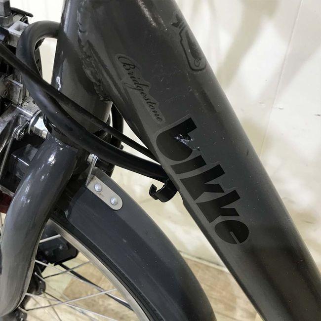 電動自転車 中古 子供乗せ ブリヂストン ビッケモブdd（デュアルドライブ） グレー 24×20インチ KI075 電動アシスト自転車 神戸 | BRIDGESTONE | 12