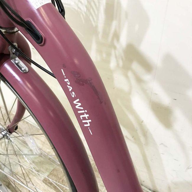YAMAHA（ヤマハ） 電動自転車 中古 ママチャリ PAS ウィズ ピンク 26