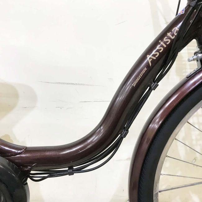電動自転車 中古 ママチャリ ブリヂストン アシスタベーシック ブラウン 24インチ KI108 電動アシスト自転車 神戸 | BRIDGESTONE | 04
