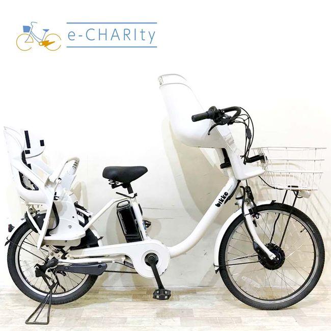 電動自転車 中古 子供乗せ ブリヂストン ビッケモブdd （デュアルドライブ） ホワイト 24×20インチ KI112 電動アシスト自転車 神戸 | BRIDGESTONE