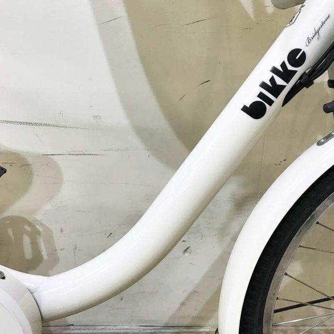 電動自転車 中古 子供乗せ ブリヂストン ビッケモブdd （デュアルドライブ） ホワイト 24×20インチ KI112 電動アシスト自転車 神戸 | BRIDGESTONE | 04