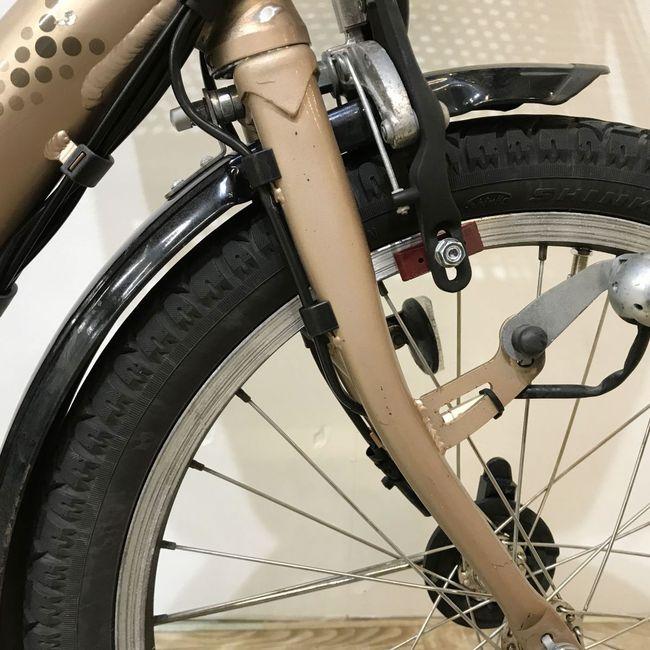 電動自転車 中古 子供乗せ  ブリヂストン アンジェリーノプティットe ゴールド 20インチ KJ034 電動アシスト自転車 神戸 | BRIDGESTONE | 18