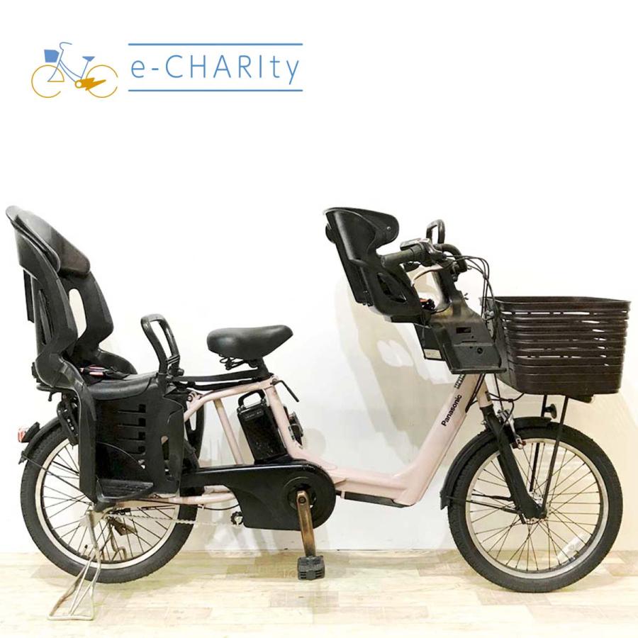 電動自転車 中古 子供乗せ パナソニック ギュットアニーズDX ピンク 20インチ KK046 電動アシスト自転車 神戸 | Panasonic
