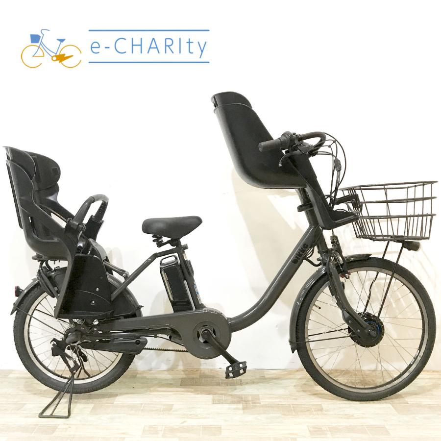 電動自転車 中古 子供乗せ ブリヂストン ビッケモブdd（デュアルドライブ） グレー 24×20インチ KK067 電動アシスト自転車 神戸 | BRIDGESTONE