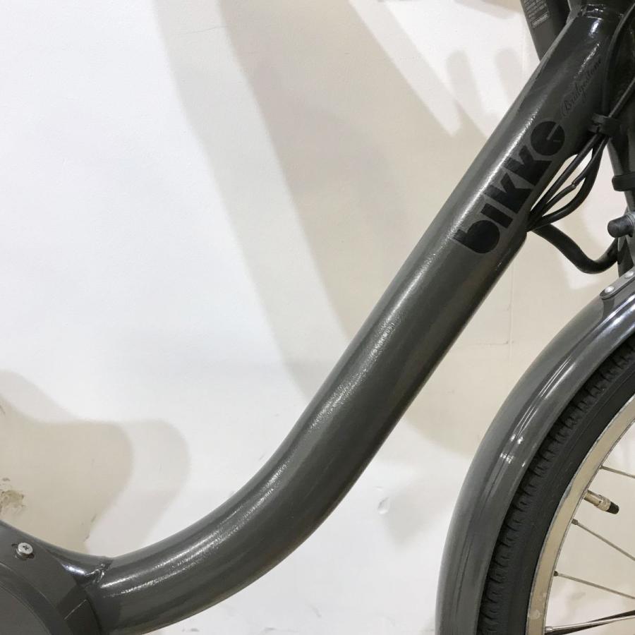 電動自転車 中古 子供乗せ ブリヂストン ビッケモブdd（デュアルドライブ） グレー 24×20インチ KK067 電動アシスト自転車 神戸 | BRIDGESTONE | 12