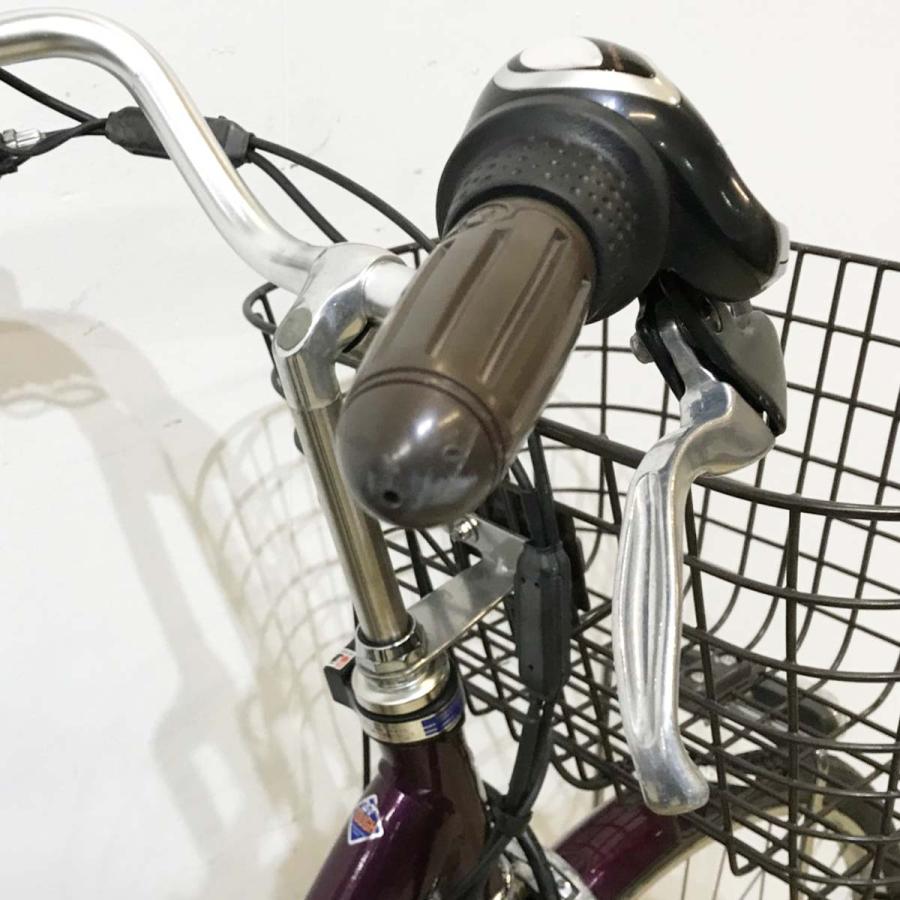 電動自転車 中古 ママチャリ ブリヂストン フロンティア（デュアルドライブ） パープル 24インチ KK099 電動アシスト自転車 神戸 | BRIDGESTONE | 09