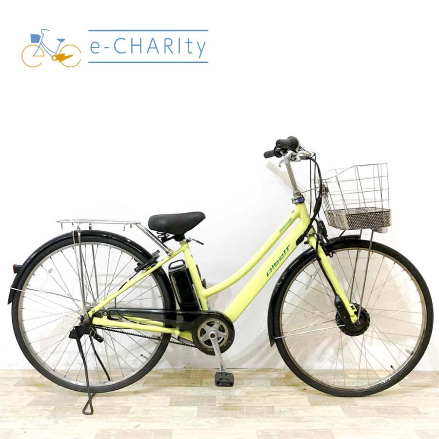 電動自転車 中古 ママチャリ ブリヂストン アルベルトe（デュアルドライブ） グリーン 27インチ KK110 電動アシスト自転車 神戸 | BRIDGESTONE