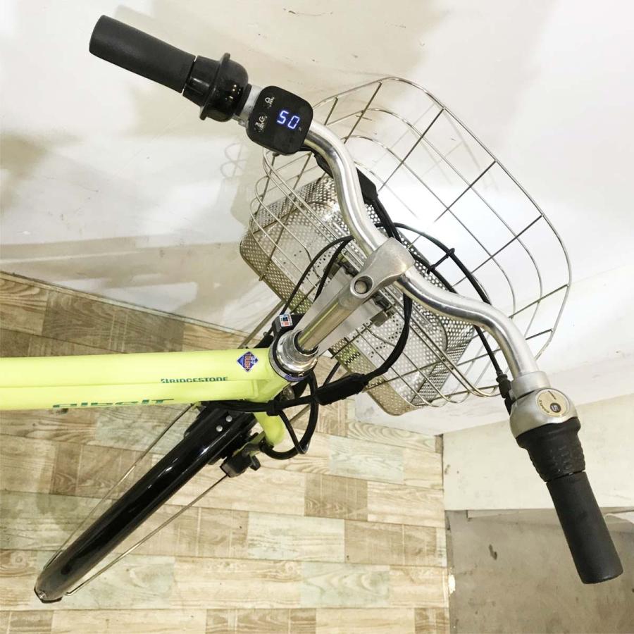 電動自転車 中古 ママチャリ ブリヂストン アルベルトe（デュアルドライブ） グリーン 27インチ KK110 電動アシスト自転車 神戸 | BRIDGESTONE | 03