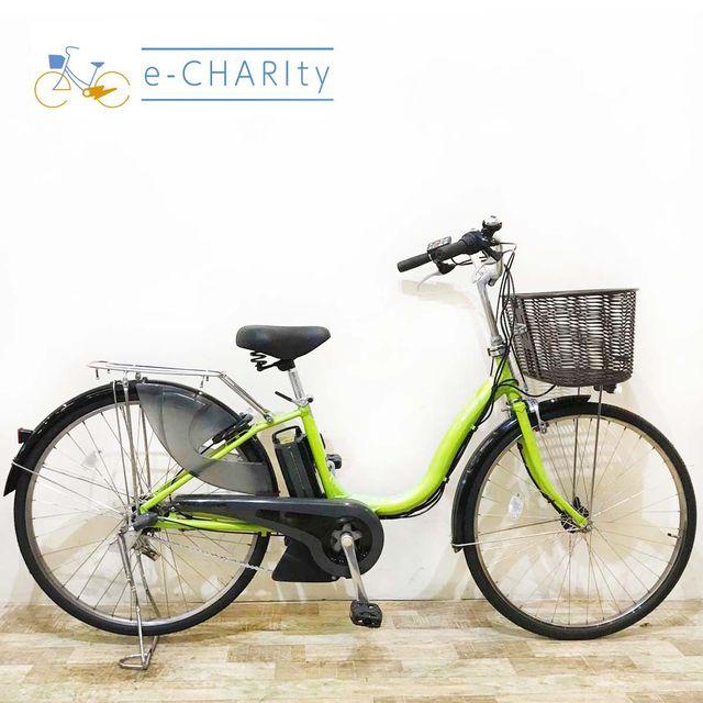 京都】ヤマハ YAMAHA 26インチ 電動アシスト自転車 緑色