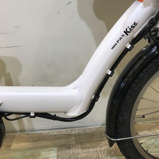 電動自転車 中古 子供乗せ ヤマハ PAS Kiss mini パス キッス ミニ ホワイト 20インチ KZ090 電動アシスト自転車 神戸 | YAMAHA | 04