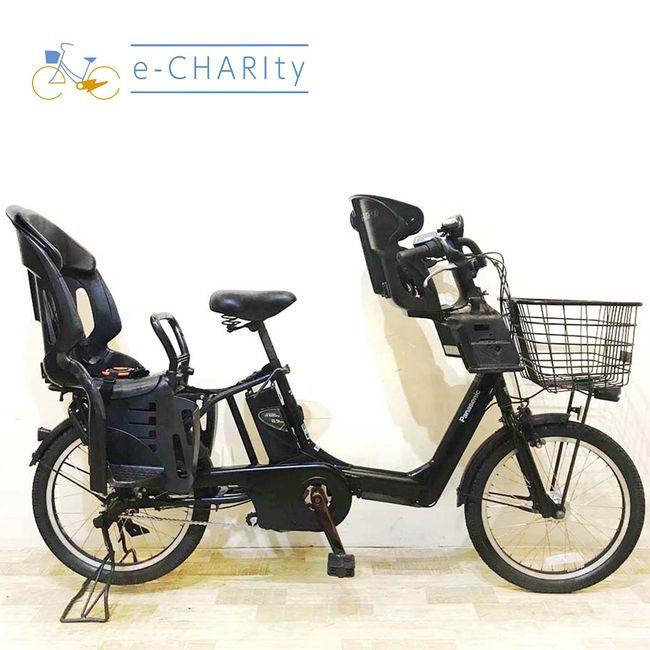 電動自転車 パナソニック ギュットアニーズ 黒 20インチ 子供乗せ Panasonic（パナソニック） 電動自転車 中古 子供乗せ ギュット