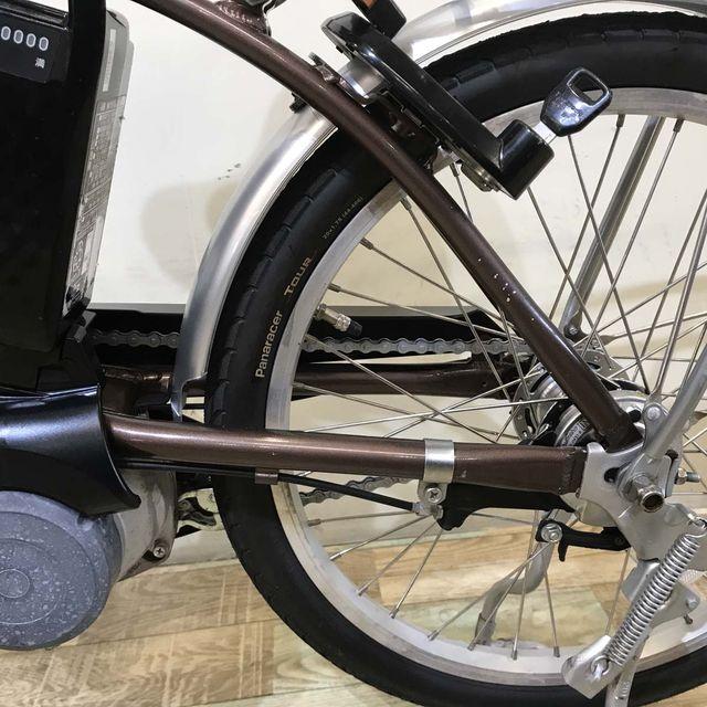 電動自転車 中古 小径車 パナソニック ビビ L 20 ブラウン 20インチ KZ108 電動アシスト自転車 神戸 | Panasonic | 11