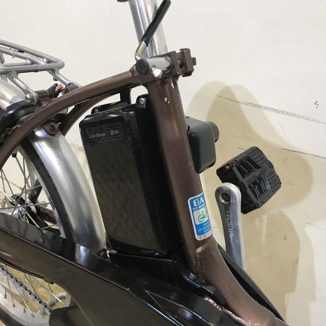 電動自転車 中古 小径車 パナソニック ビビ L 20 ブラウン 20インチ KZ108 電動アシスト自転車 神戸 | Panasonic | 12