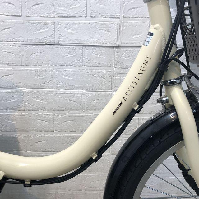 電動自転車 中古 小径車 ブリヂストン アシスタ ユニ プレミア アイボリー 20インチ SR419Y 電動アシスト自転車 横浜の画像