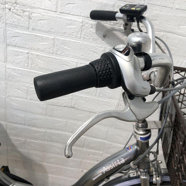 電動自転車 中古 ママチャリ ブリヂストン アシスタ DX シルバー 24 