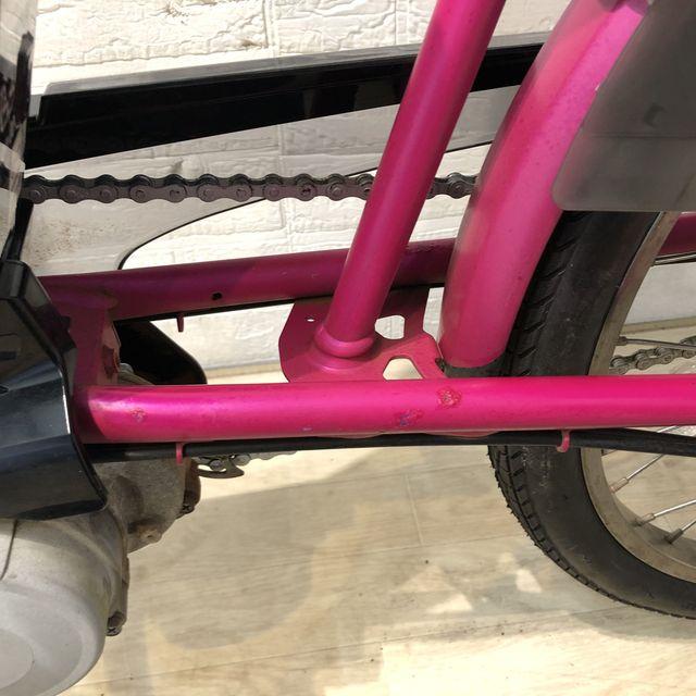 値下げしました!　電動自転車　格安!　パナソニック　ギュットミニ　8ah　ピンク系　すぐ乗れます! パナソニックの電動アシスト自転車、3種のシリーズに2025年モデルが