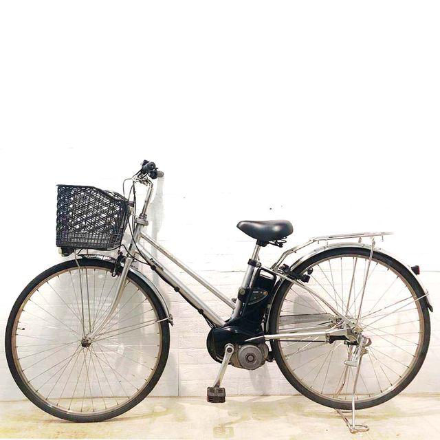 パナソニック中古電動自転車、ビビRX-10S,27インチ、シルバー、内装3段変速、充電機能付き 2016年モデル美品！！中古電動自転車☆Panasonic ビビ・DX！！ - 京都