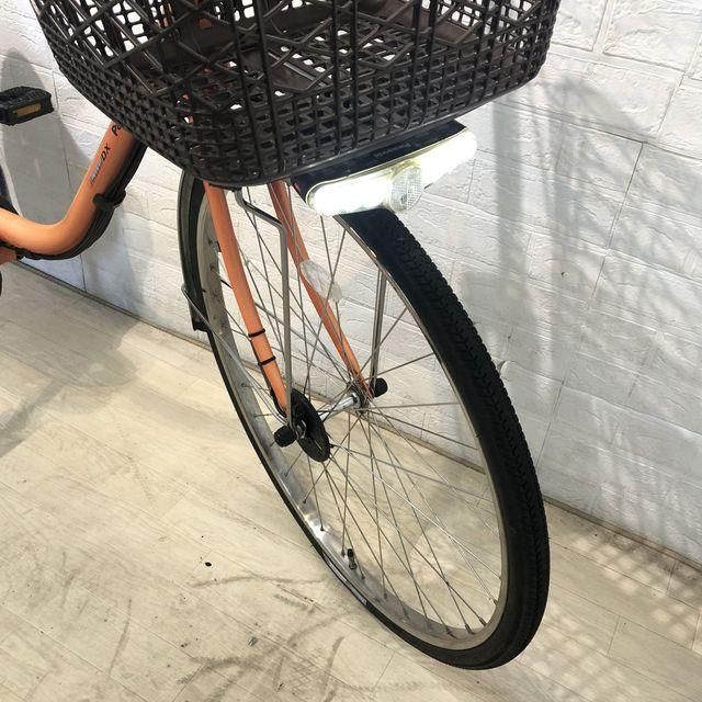 電動自転車 中古 ママチャリ パナソニック ビビ DX オレンジ 26インチ 