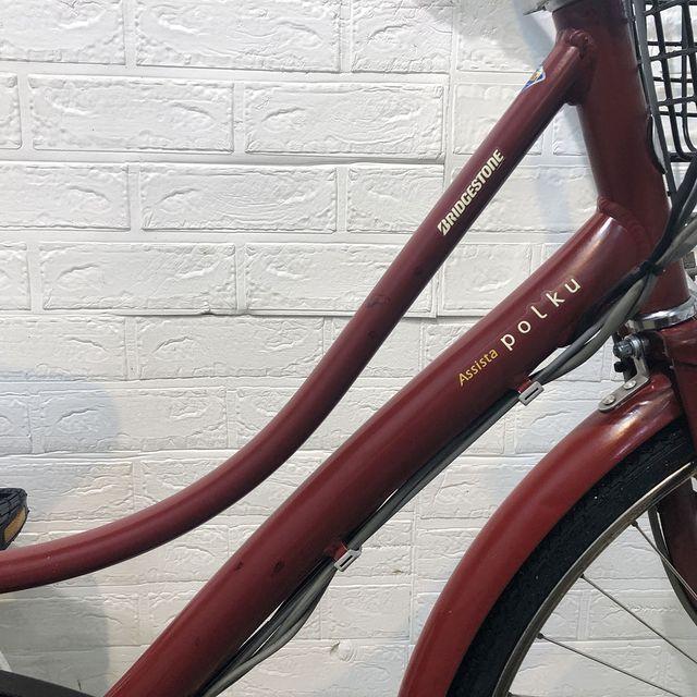 電動自転車 中古 ママチャリ ブリヂストン アシスタ ポルク レッド 26インチ YE094 電動アシスト自転車 横浜 | BRIDGESTONE | 04