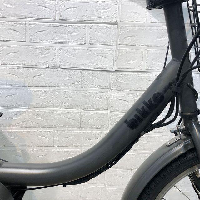電動自転車 中古 子供乗せ ブリヂストン bikke e ビッケ イー グレー
