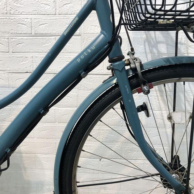 電動自転車 中古 ママチャリ ブリヂストン アシスタ ポルク グリーン 26インチ YE147 電動アシスト自転車 横浜 | BRIDGESTONE | 04